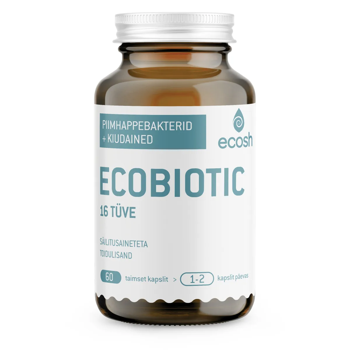 Ecobiotic 16 tüve piimhappebakterid + kiudained on tugevatoimeline ja laiaspektriga toidulisand. Sisaldab kuutteist erinevat ja elusat inimesele omast piimhappe