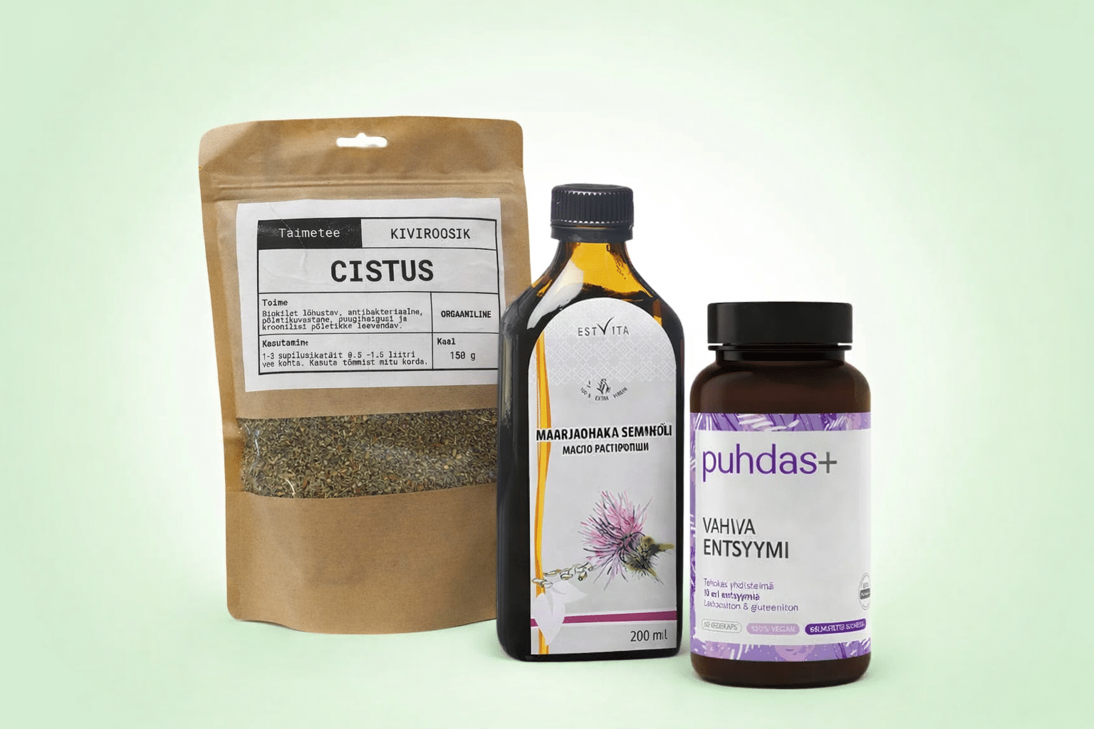 Organismi puhastav detox komplekt