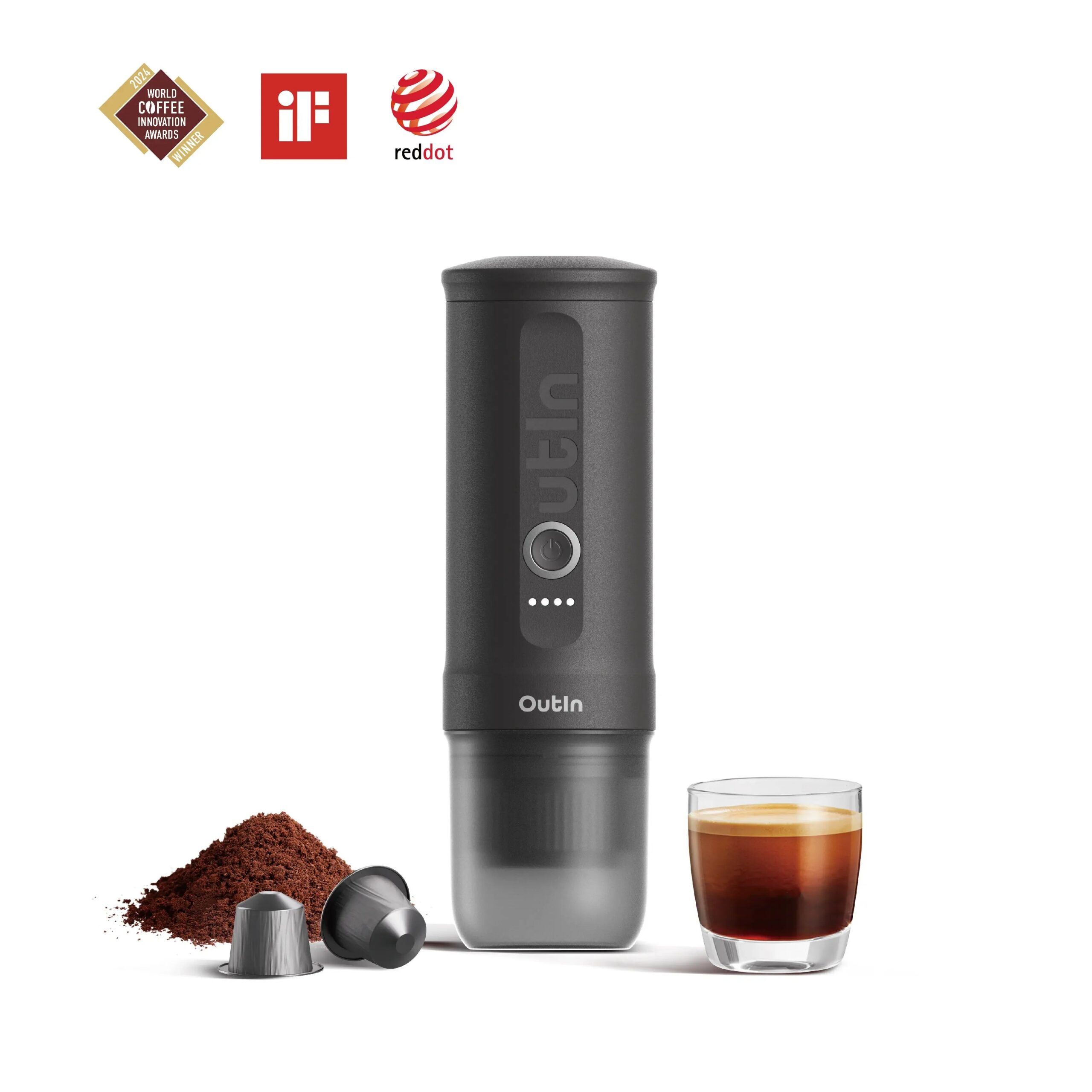 OutIn Nano kaasaskantav espressomasin, Space Grey